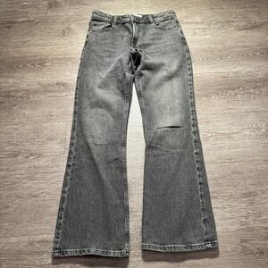 Zara Jeans Womens 4 Gray Denim Bootcut Flare Cotton Fade Casual 28x28 Casual
